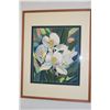 Image 1 : FRAMED ORIGINAL WATERCOLOR, "WHITE GINGER"; SIGNED FABENNE LA BLANC, '95