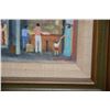 Image 2 : FRAMED OIL PAINTING "CINDY'S LEI SHOP"; SIGNED DORMAN, 1979 (10 1/2" X 9")