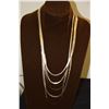 Image 1 : STERLING SILVER 5 STRAND NECKLACE (16" L)