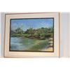 Image 1 : FRAMED ORIGINAL PASTEL, "MAUI BEACH COTTAGES"; SIGNED DIANA DORENZO (30" X 24")