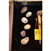 Image 1 : ANCIENT HAWAIIAN SHELLS (REX GLAYISER COLLECTION) 3 COWRIE SHELLS WITH HOLES FOR TAKO LURES, 1 COWRI