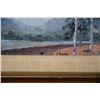 Image 2 : FRAMED OIL ON CANVAS, "RAIN OVER KOLEKOLE PASS"; SIGNED PAUAHI CLARK, (10 1/2" X 9")