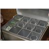 Image 2 : STEUBEN: 8 LIQUOR GLASSES (BOXED), 6 CHAMPAGNE GLASSES & ORREFORS DECANTER (15 PCS)