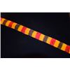 Image 2 : RED, GOLD & PURPLE FEATHER HAT BAND (DYED DUCK FEATHERS) (27 1/2" L X 1 1/2"W)