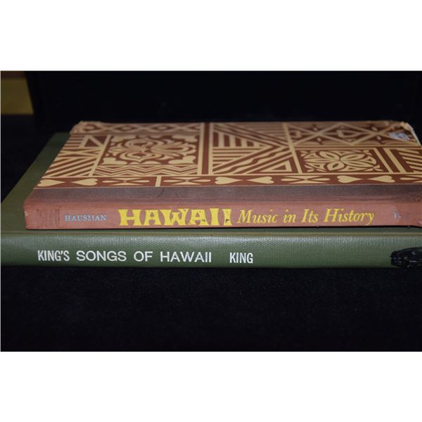 BOOKS: "KING'S SONGS OF HAWAII"; BY CHARLES EDWARD KING 1950 & "HAWAII MUSIC IN IT'S HISTORY"; BY RU