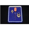 Image 1 : 14K CORAL STICK PIN, VICTORIAN LOCKET & PIN (3 PCS)