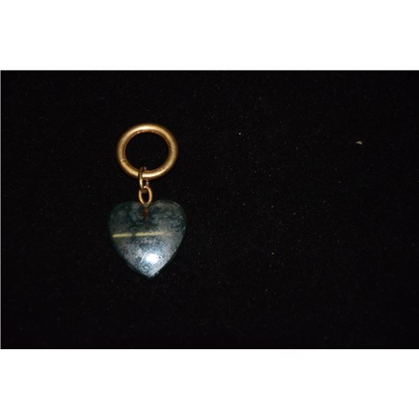 14K MOSS AGATE PENDANT