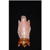 Image 1 : CARVED ROSE QUARTZ SNUFF BOTTLE