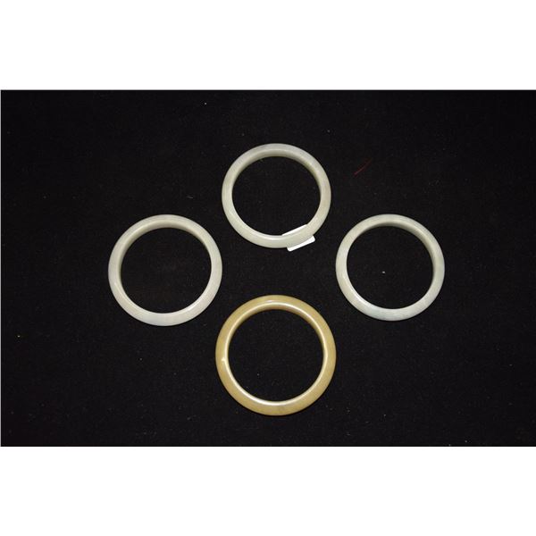 JADE BANGLE BRACELETS (4 PCS)