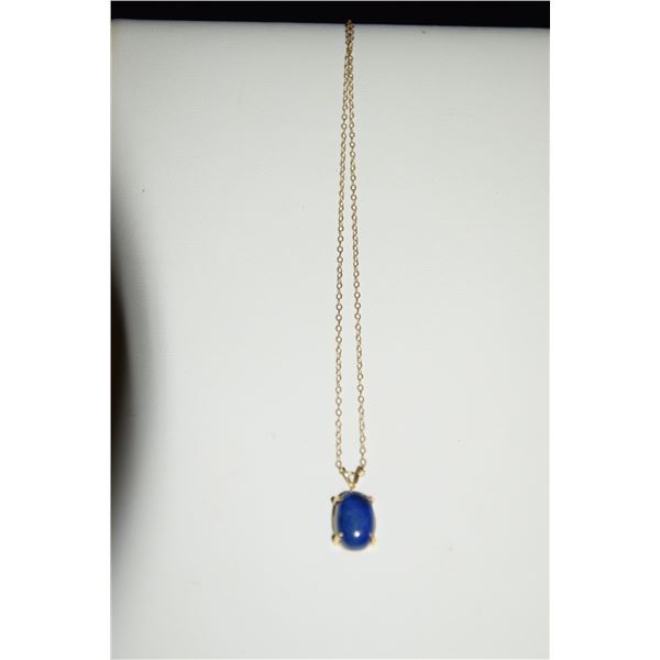 14K LAPIS PENDANT ON CHAIN