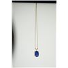 Image 1 : 14K LAPIS PENDANT ON CHAIN