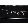 Image 4 : STERLING SILVER CHARM BRACELET, ID BRACELET & BARRETTE, (3 PCS)