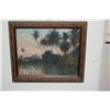 Image 1 : FRAMED OIL ON BOARD, "TARO PATCH"; UNKNOWN ARTIST (8 1/2" X 6 1/4")
