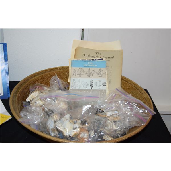 PALEOLITHIC FLINTS (FROM LEO FORTES COLLECTION) CIRCA 1400, W/LITERATURE AND HISTORIC ARTICLES (ALL 