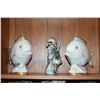 Image 1 : 2 CERAMIC FISH & CERAMIC DOLPHIN (3 PCS) (FROM THE COLLECTION OF REV. CLARENCE GUERREIRO)