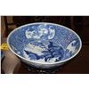 Image 1 : BLUE & WHITE IMARI BOWL (15 1/2" D)