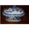 Image 1 : BLUE & WHITE COVERED TUREEN