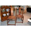 Image 2 : CHINESE CLASSIC BLACKWOOD CHAIRS, CHING (PAIR)