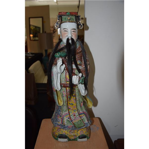 ANTIQUE CHINESE GOD FIGURE  (20")
