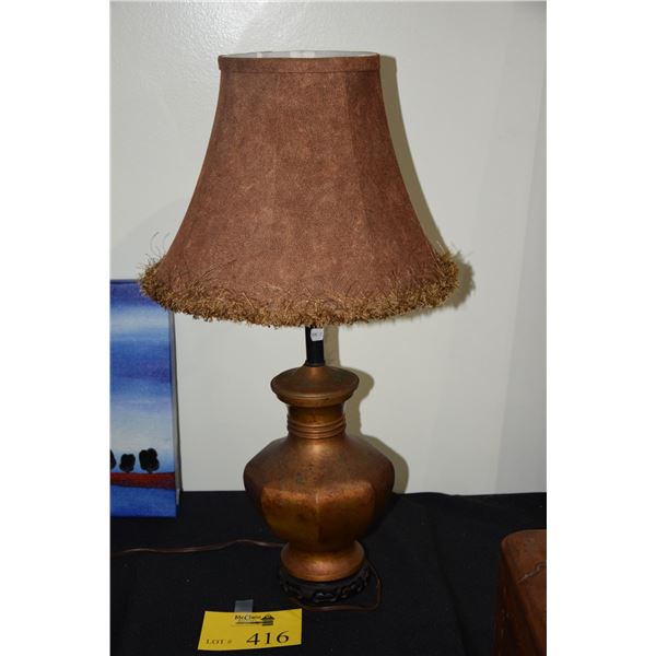 GINGER JAR LAMPS W/SHADES (PAIR) (22 1/2")