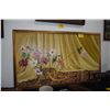 Image 1 : FRAMED OIL ON CANVAS, "FLOWERS"; BY BROTHER PATRICK HUGHES (38 3/4" X 63 3/4") (FROM THE COLLECTION 