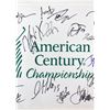 Image 2 : AMERICAN CENTURY (25) RICE, PALMER, DAVIS, WEBBER SIGNED PIN FLAG (BECKETT COA)