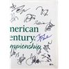 Image 4 : AMERICAN CENTURY (25) RICE, PALMER, DAVIS, WEBBER SIGNED PIN FLAG (BECKETT COA)