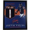 Image 1 : JUSTIN FIELDS SIGNED 24 X 36 TRADING CARD STYLE FRAMED JERSEY (BECKETT COA)