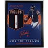 Image 1 : JUSTIN FIELDS SIGNED 24 X 36 TRADING CARD STYLE FRAMED JERSEY (BECKETT COA)