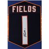 Image 2 : JUSTIN FIELDS SIGNED 24 X 36 TRADING CARD STYLE FRAMED JERSEY (BECKETT COA)
