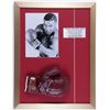 Image 1 : MIKE TYSON SIGNED VINTAGE JACK DEMPSEY GLOVE DISPLAY( JSA COA)