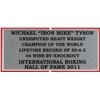 Image 2 : MIKE TYSON SIGNED VINTAGE JACK DEMPSEY GLOVE DISPLAY( JSA COA)