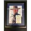 Image 2 : CLINT EASTWOOD SIGNED FRAMED 8X10 PHOTO (RA COA)