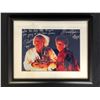 Image 1 : CHRISTOPHER LLOYD & MICHAEL J. FOX SIGNED FRAMED 8X10 PHOTO (RA COA)