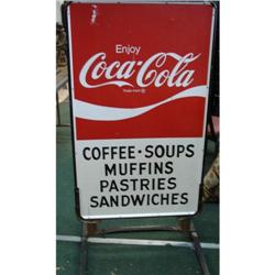 Large Coca Cola double Sided Sign