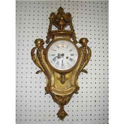 Tiffany Dore Bronze Cartel Clock