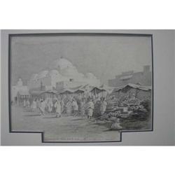 Important Pencil Drawing Signed Louis C Tiffany