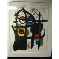 Joan Miro Signed Color Lithograph