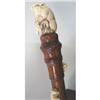 Image 2 : Bone and Wood Handcarved Rat Cane