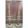 Image 1 : Large Pair of Handcarved Pineapple Stands
