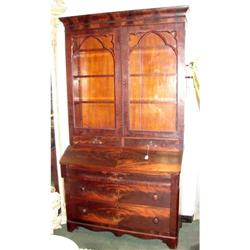 Empire Double Door Mahogany Secretary