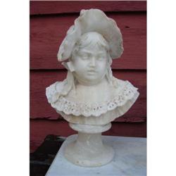 Marble Bust of Young Girl