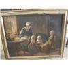 Image 1 : Oil on Board of Woman with 3 Children