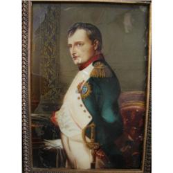 Painting on Porcelain of Napoleon by Delaroche