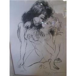 Mother and Child Print Signed Evergood