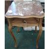 Image 1 : Rose Marble Top Stand with 1 Drawer