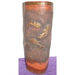Oriental Umbrella Holder w/ Dragons