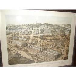 View of International Exposition Color  Litho