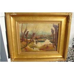 Signed Paul Ceschino Oil on canvas