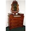 Image 1 : Victorian Walnut Dresser and Mirror